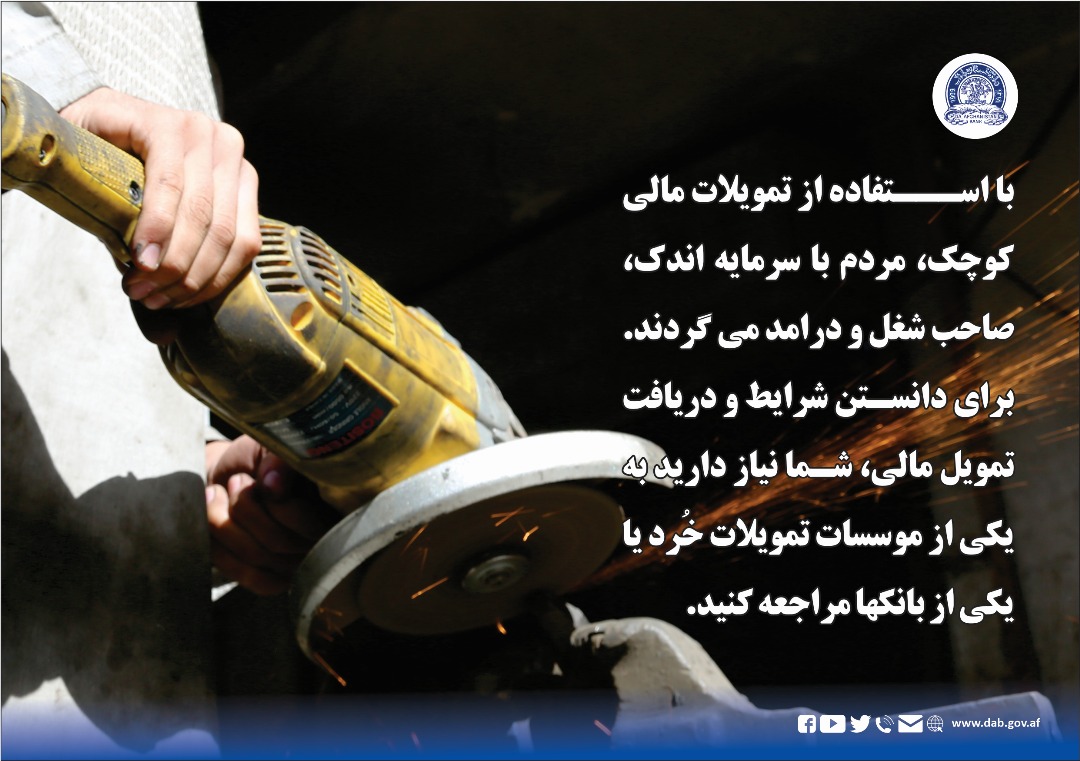 با استفاده از تمویلات مالی کوچک، مردم با سرمایه اندک، صاحب شغل و درامد می گردند.