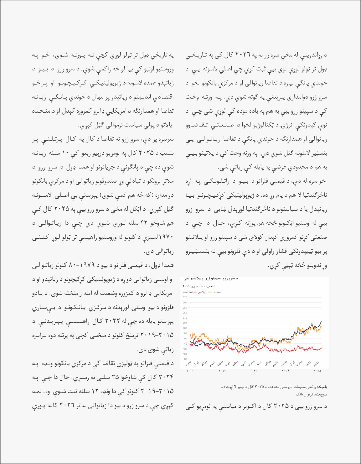 د سرو زرو بیې ولې په لوړېدو دي