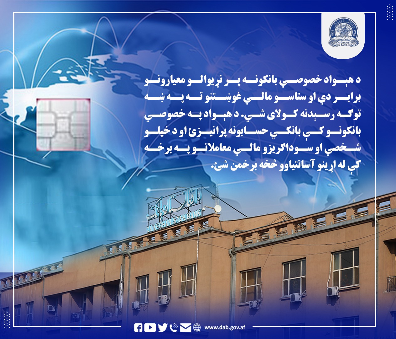 د هېواد خصوصی بانکونه پر نړیوالو معیارونو برابر دی