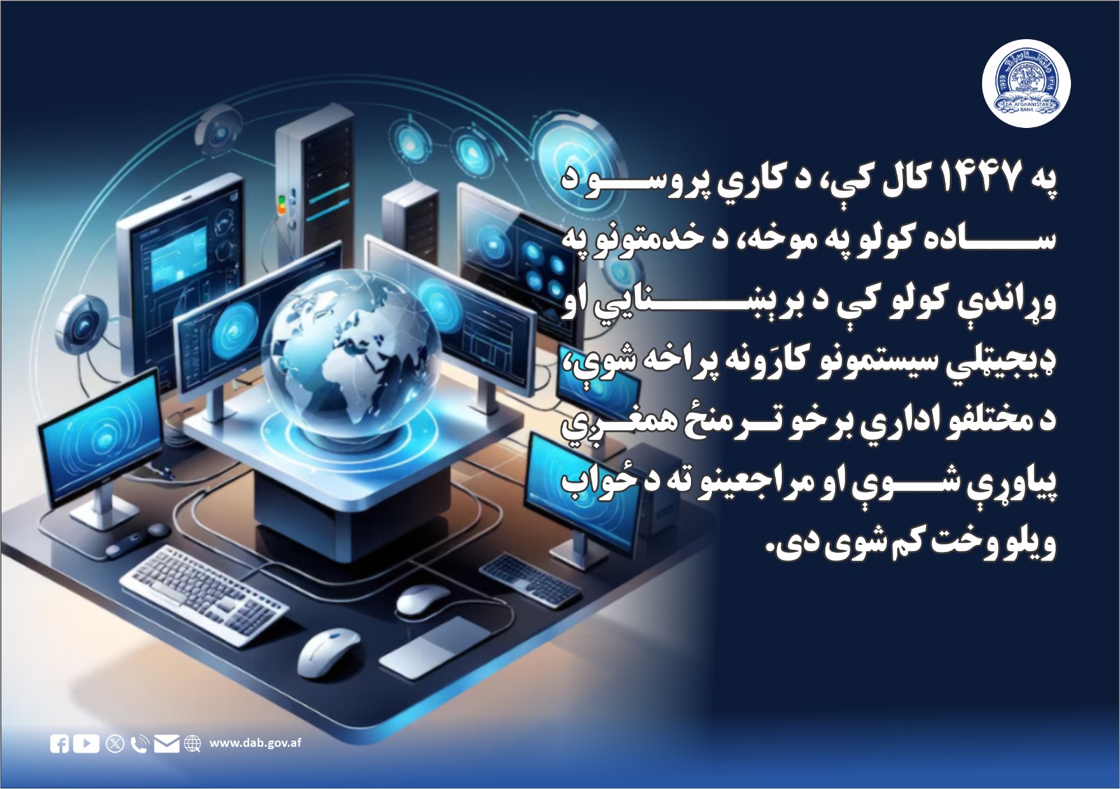 په ۱۴۴۷ کال کې د کاري پروسو د ساده کولو په موخه
