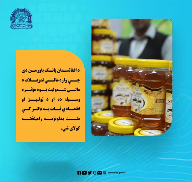 د افغانستان بانک باور من دی چې واړه مالي تمویلات د مالی شمولیت
