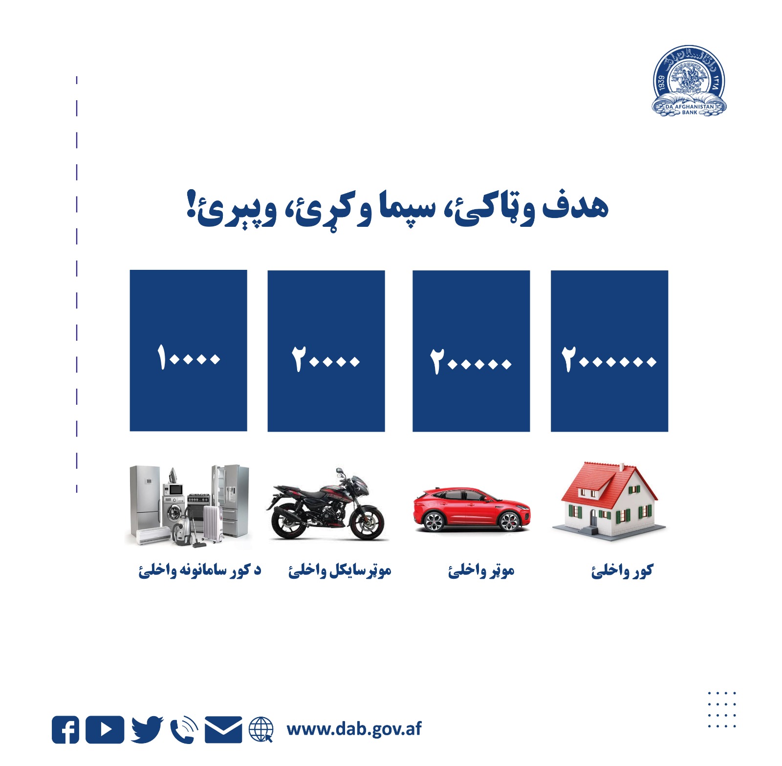 هدف تعیین کنید، پس انداز کنید، بخیرید