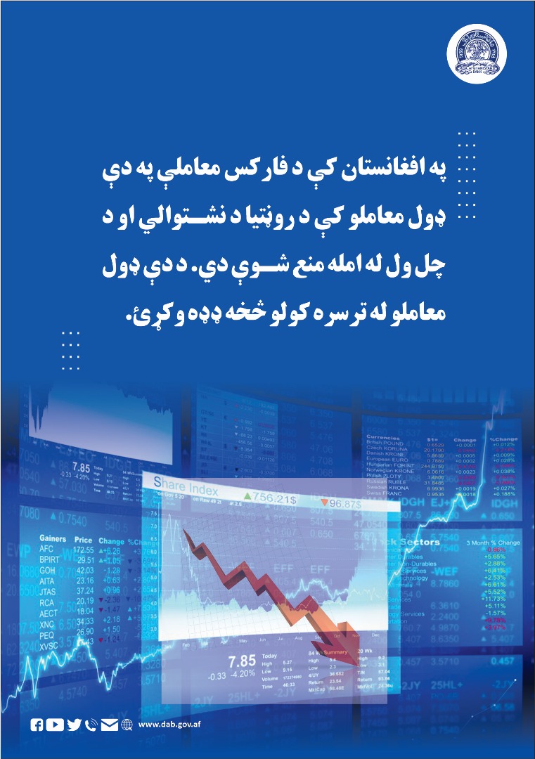 په افغانستان کې د فارکس معاملې په دې ډول معاملو کې د روڼتیا د نشتوالي او د چل ول مله امله منع شوې